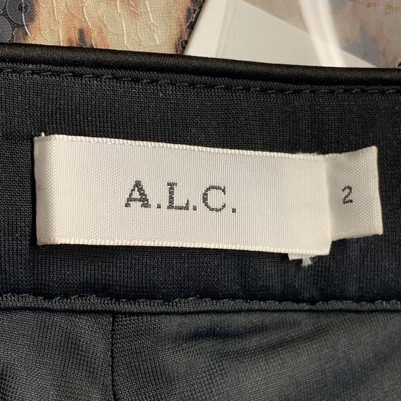 A.L.C. Size 2 Beige Brown Polyester Blend Sequined Leopard Leggings - Picture 5 of 6